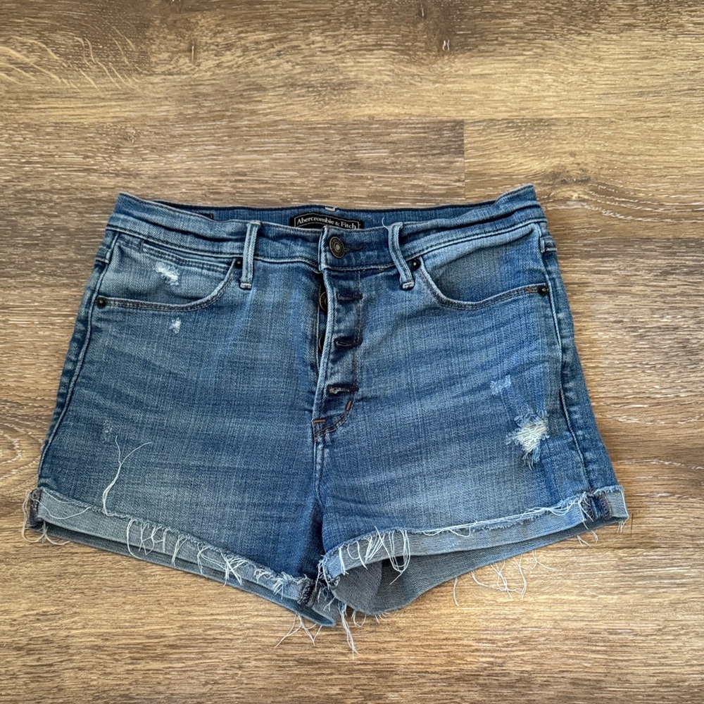 A&F Distressed Denim Women Shorts
